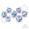 CritStones Liquid Core Dice Set Fantasia Fluid Electroplated 7 Glassstaff