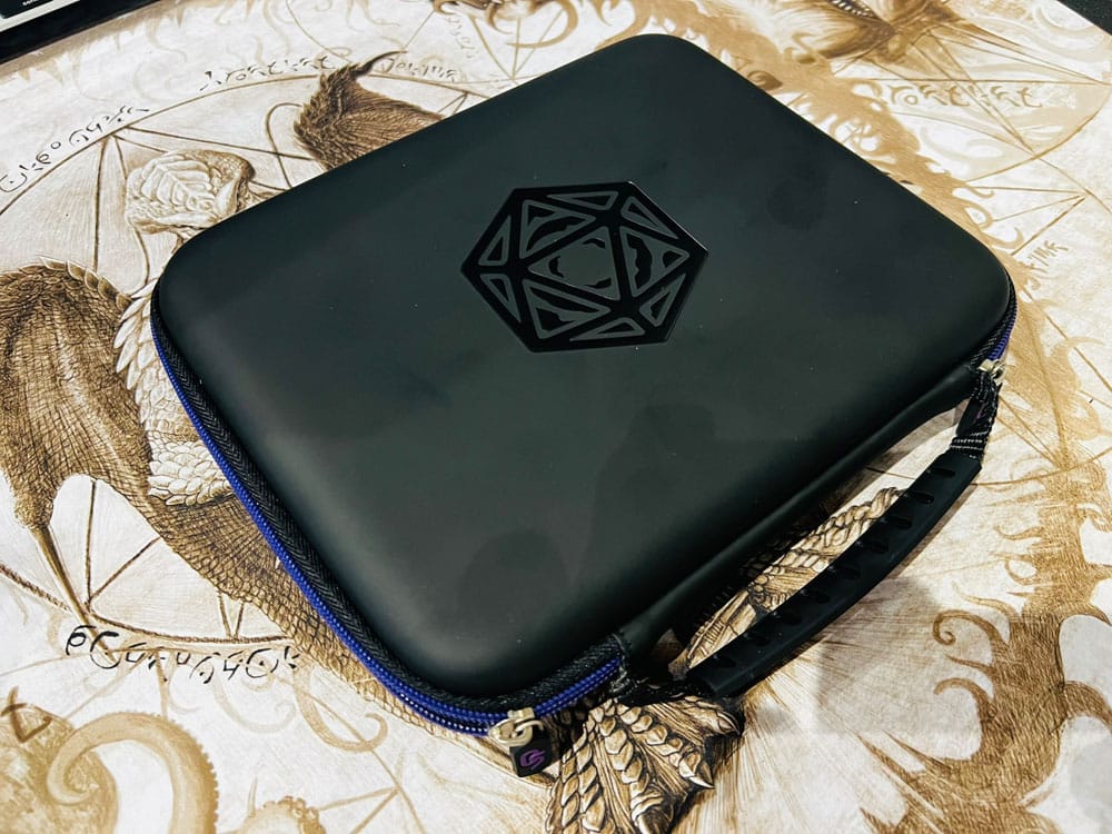 CritStones Dice Case Arcanum Purple Glassstaff