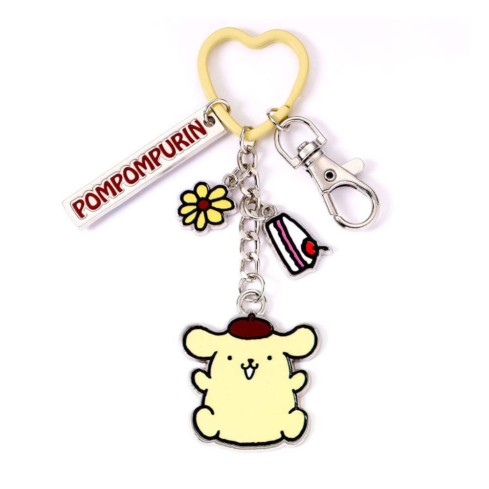 Hello Kitty Key Chain with Pompompurin Charms The Carat Shop