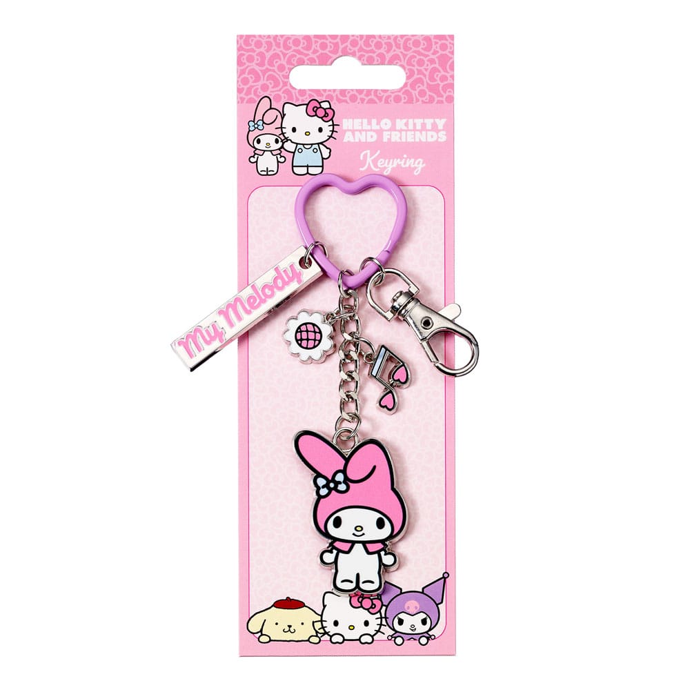 Hello Kitty Key Chain with My Melody Charms The Carat Shop