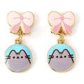 Pusheen Drop Earrings Pink Bows The Carat Shop