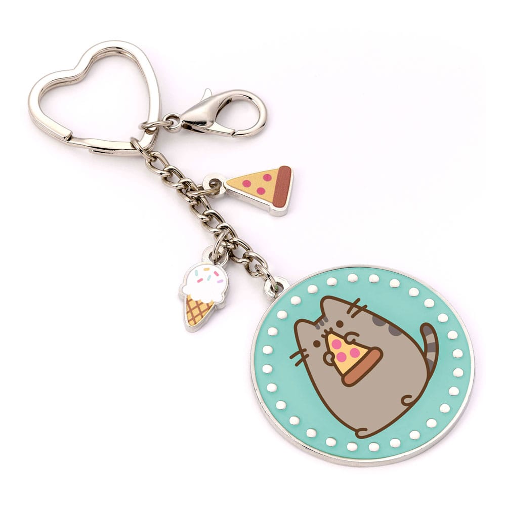 Pusheen Keychain Blue Pizza The Carat Shop