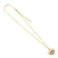 Pusheen Pendant & Necklace Pink and Gold Heart The Carat Shop