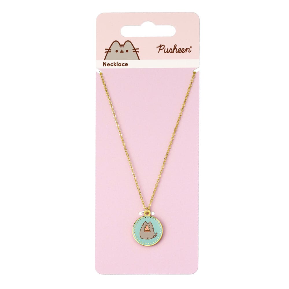 Pusheen Pendant & Necklace Blue Pizza The Carat Shop
