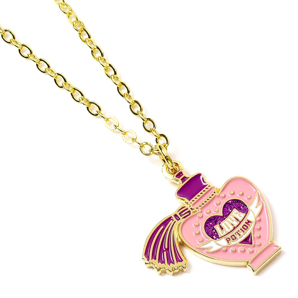 Harry Potter Pendant & Necklace Love Potion Gold plated The Carat Shop