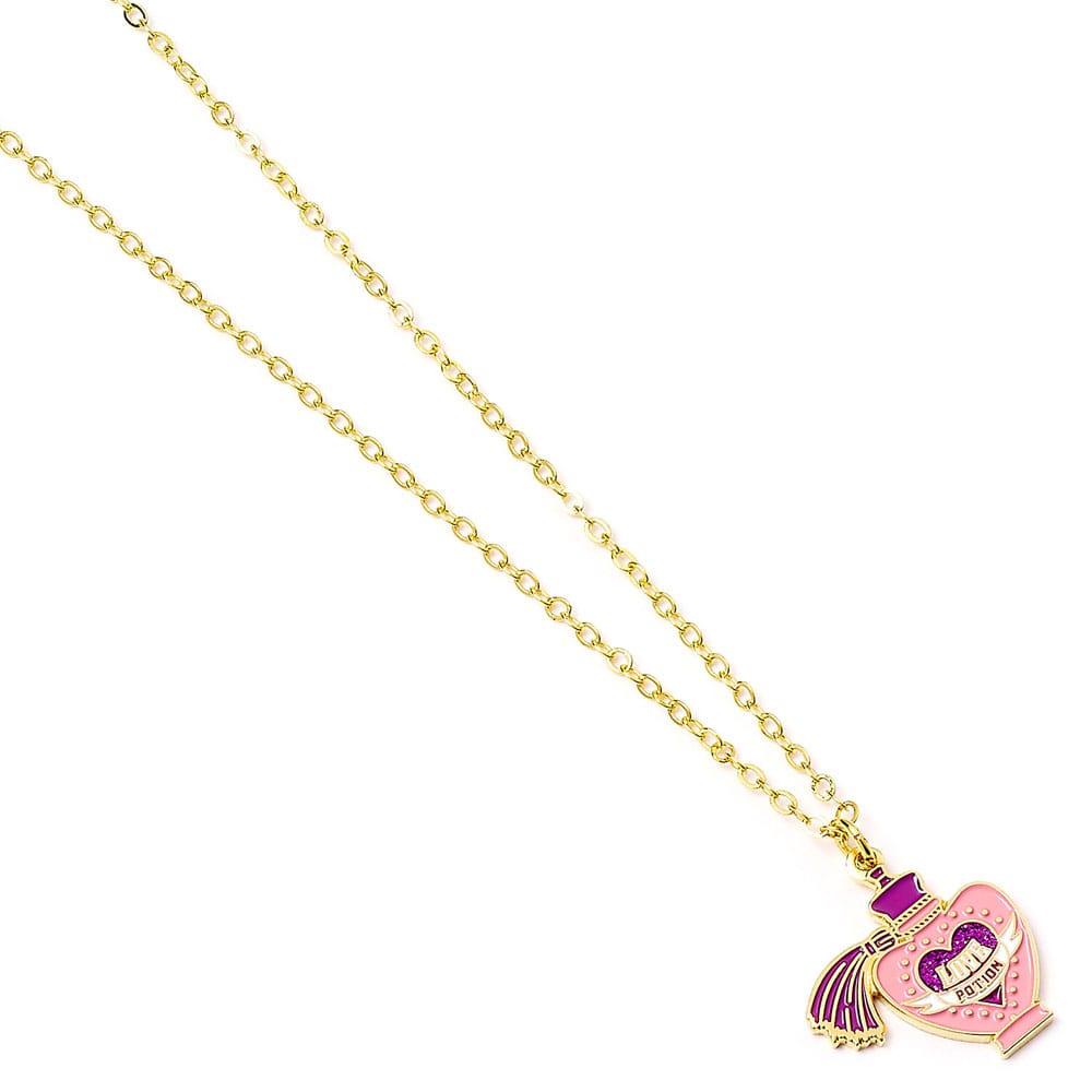Harry Potter Pendant & Necklace Love Potion Gold plated The Carat Shop
