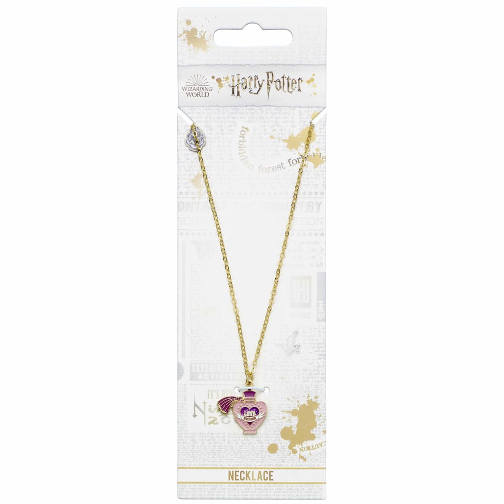 Harry Potter Pendant & Necklace Love Potion Gold plated The Carat Shop