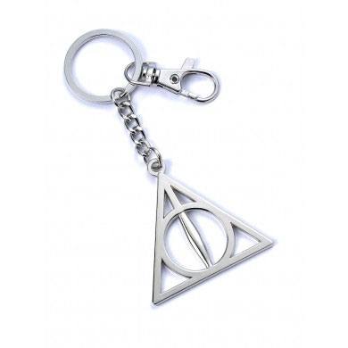 Harry Potter Keychain Deathly Hallows silver plated The Carat Shop
