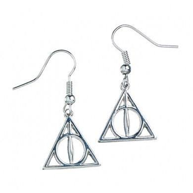 Harry Potter Deathly Hallows Earrings silver plated The Carat Shop