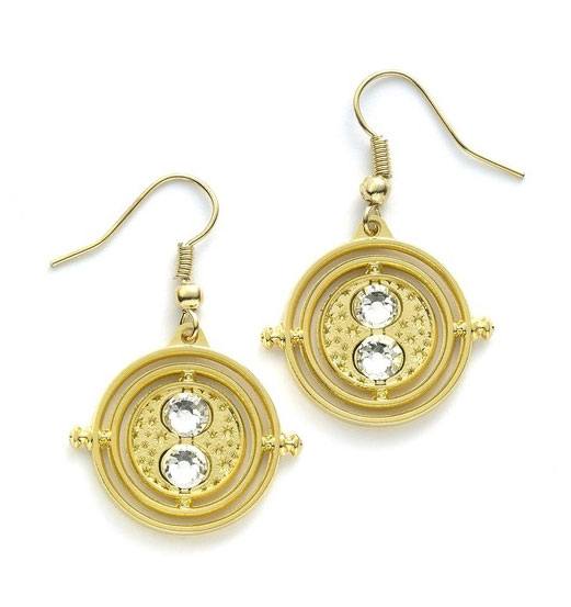 Harry Potter Earrings Time Turner gold plated The Carat Shop