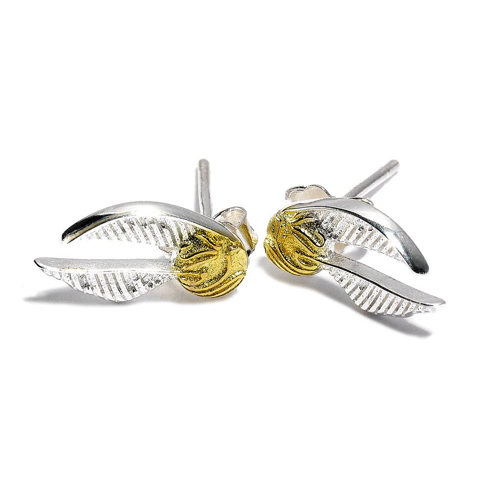 Harry Potter Earrings Golden Snitch silver plated The Carat Shop