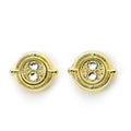 Harry Potter Earrings Time Turner gold plated The Carat Shop