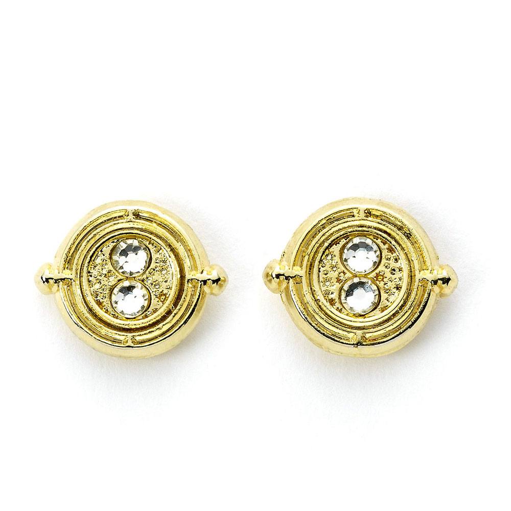 Harry Potter Earrings Time Turner gold plated The Carat Shop