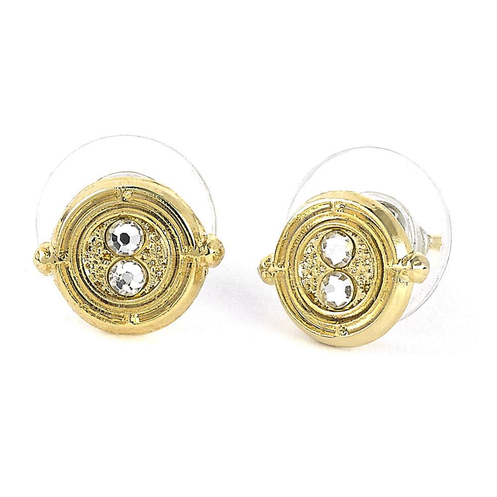 Harry Potter Earrings Time Turner gold plated The Carat Shop
