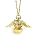 Harry Potter Watch Necklace Golden Snitch gold plated The Carat Shop