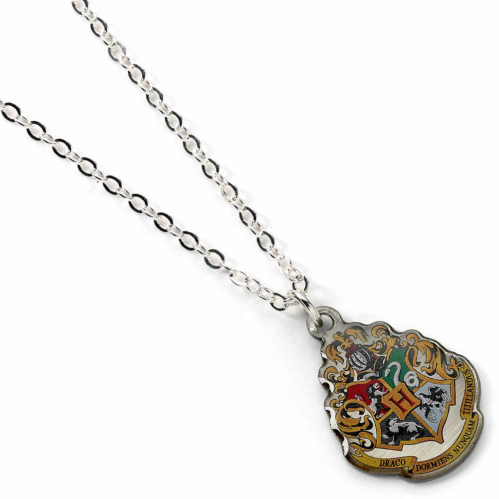 Harry Potter Pendant & Necklace Hogwarts silver plated The Carat Shop