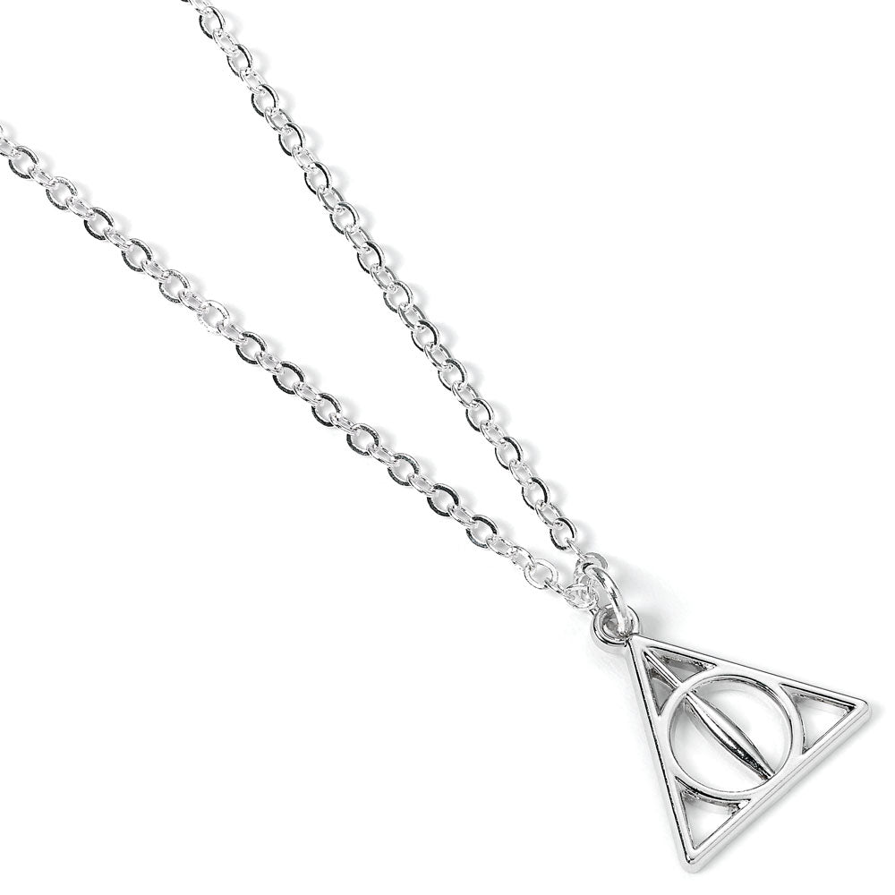 Harry Potter Pendant & Necklace Deathly Hallows silver plated The Carat Shop