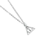 Harry Potter Pendant & Necklace Deathly Hallows silver plated The Carat Shop