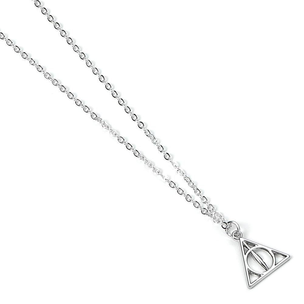 Harry Potter Pendant & Necklace Deathly Hallows silver plated The Carat Shop