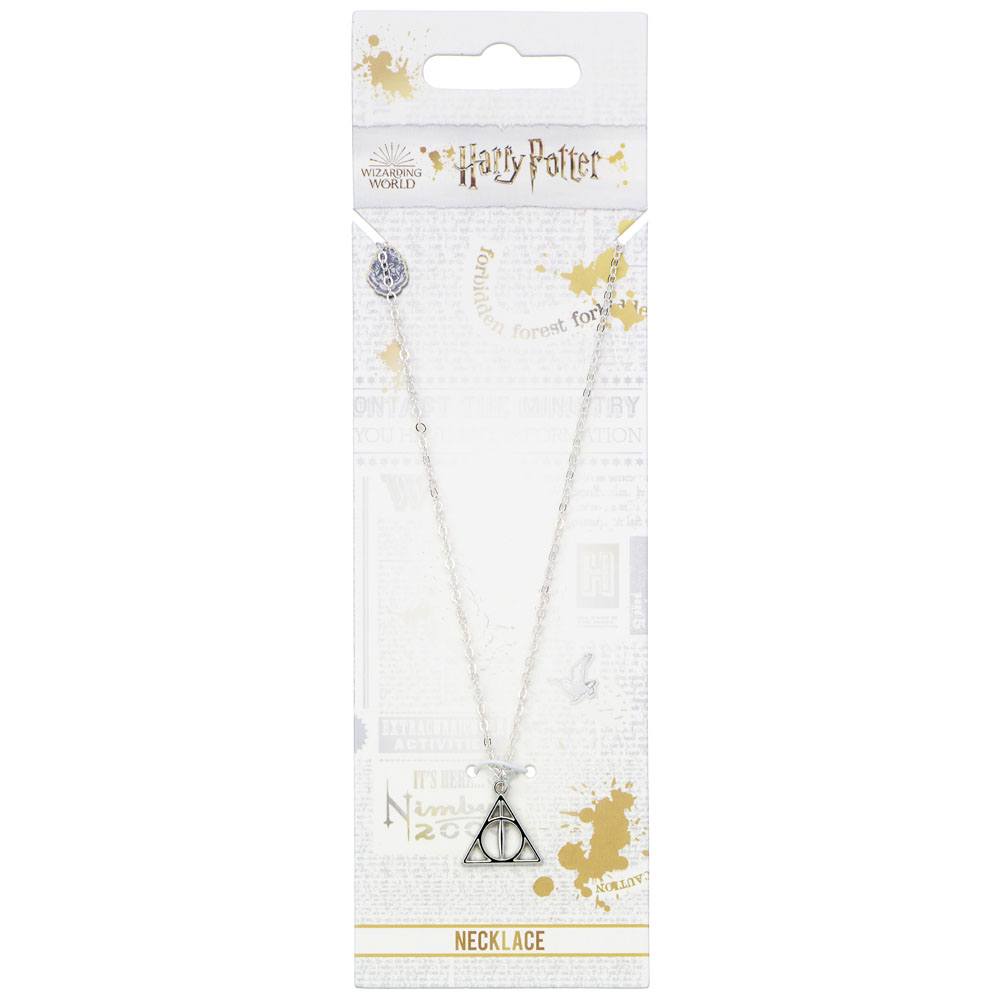 Harry Potter Pendant & Necklace Deathly Hallows silver plated The Carat Shop