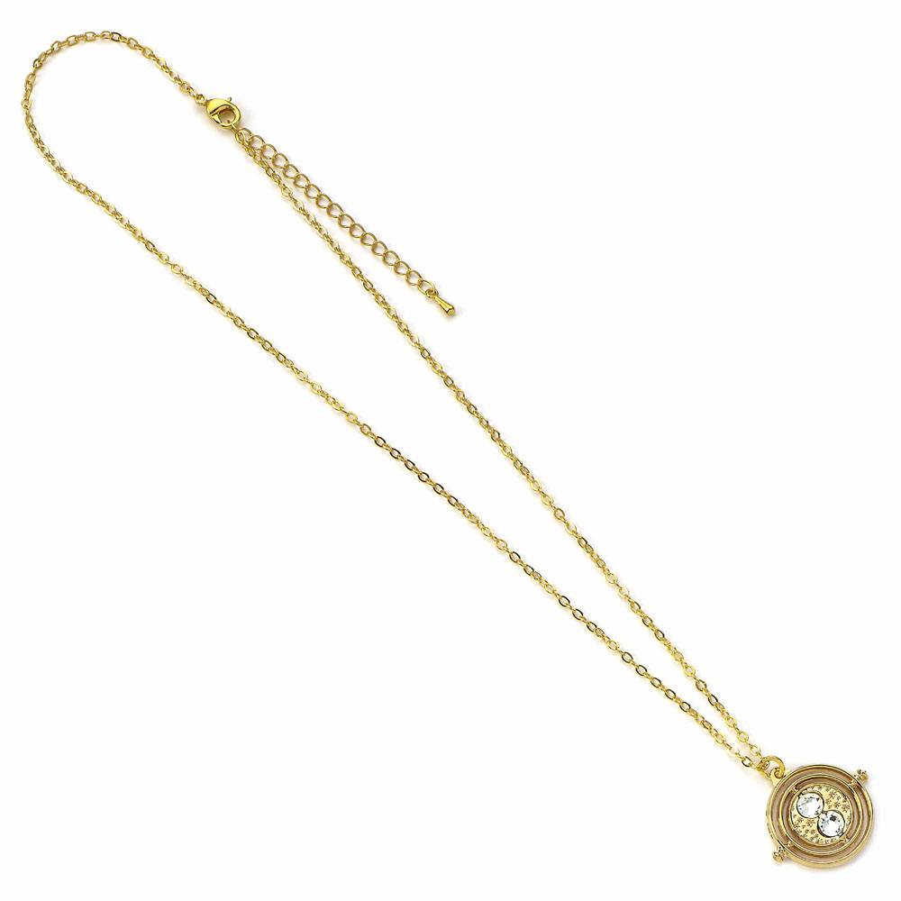 Harry Potter Pendant & Necklace Fixed Time Turner gold plated The Carat Shop