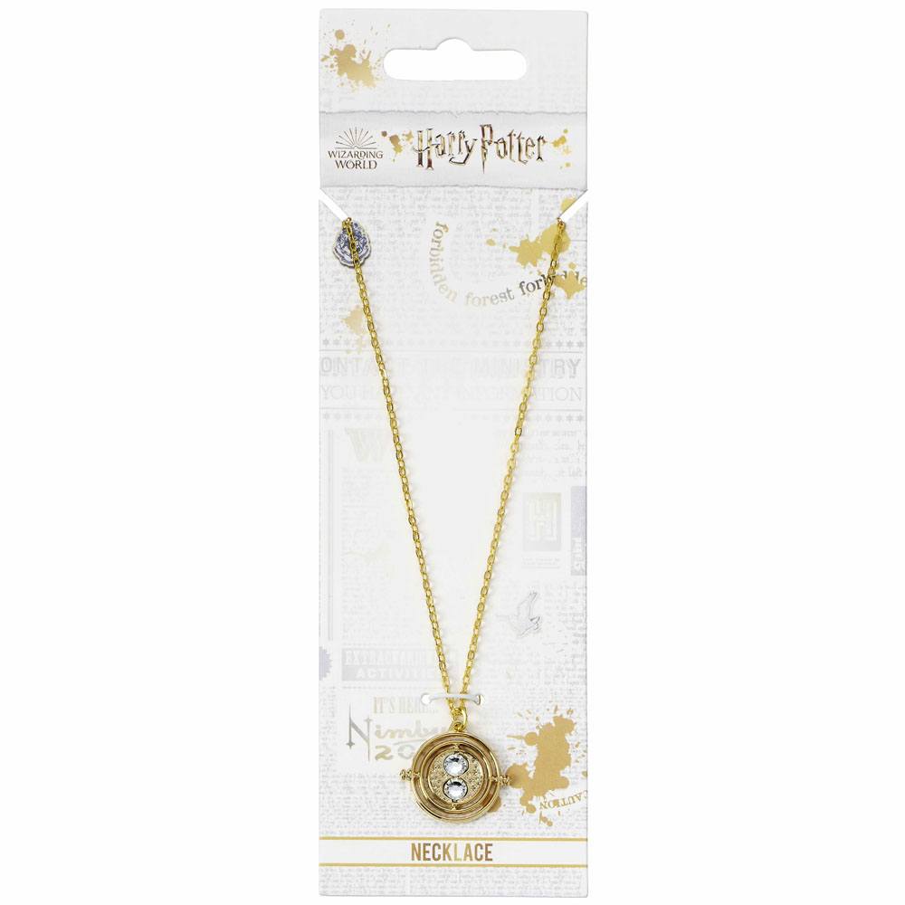Harry Potter Pendant & Necklace Fixed Time Turner gold plated The Carat Shop