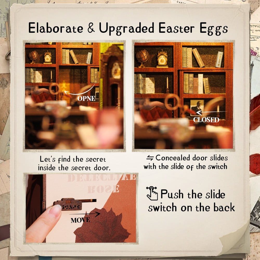 Book Nook Rose Detective Agency CuteBee