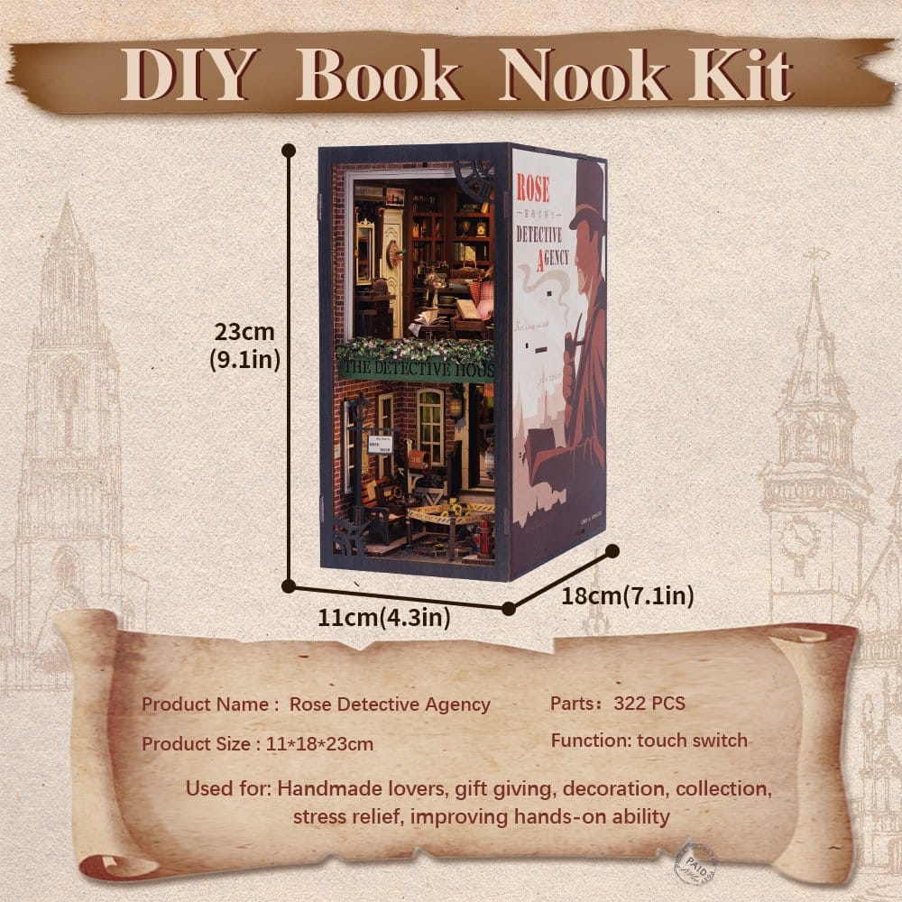 Book Nook Rose Detective Agency CuteBee