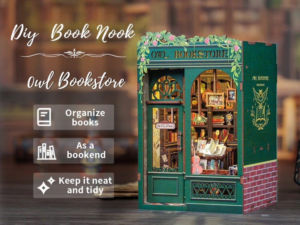 Book Nook Owl Bookstore CuteBee