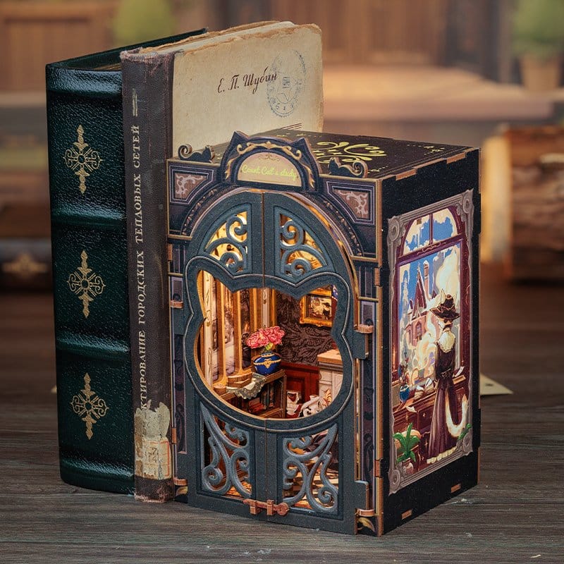 Book Nook Count Cat´s Study CuteBee