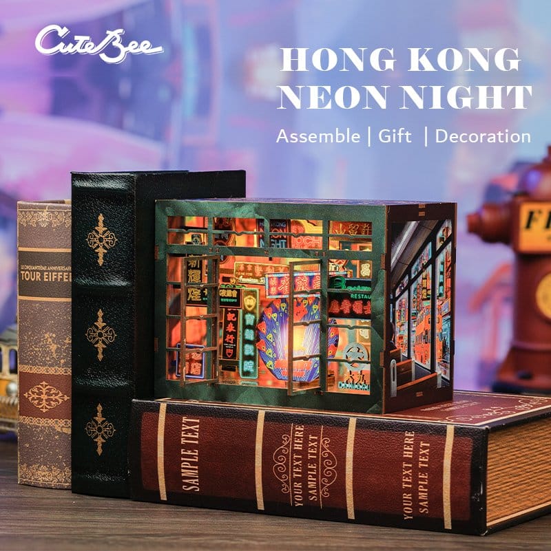 Book Nook Hong Kong Neon Light CuteBee