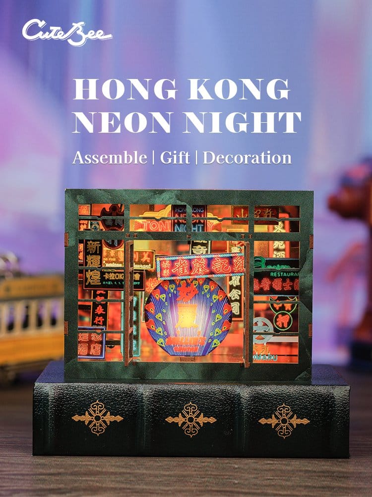 Book Nook Hong Kong Neon Light CuteBee