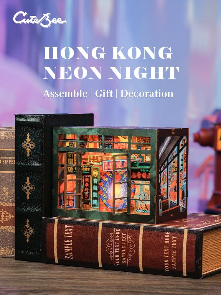 Book Nook Hong Kong Neon Light CuteBee