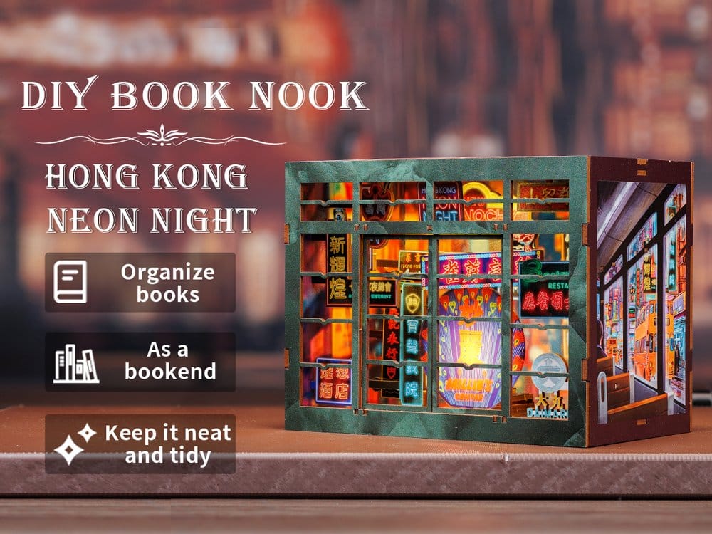 Book Nook Hong Kong Neon Light CuteBee