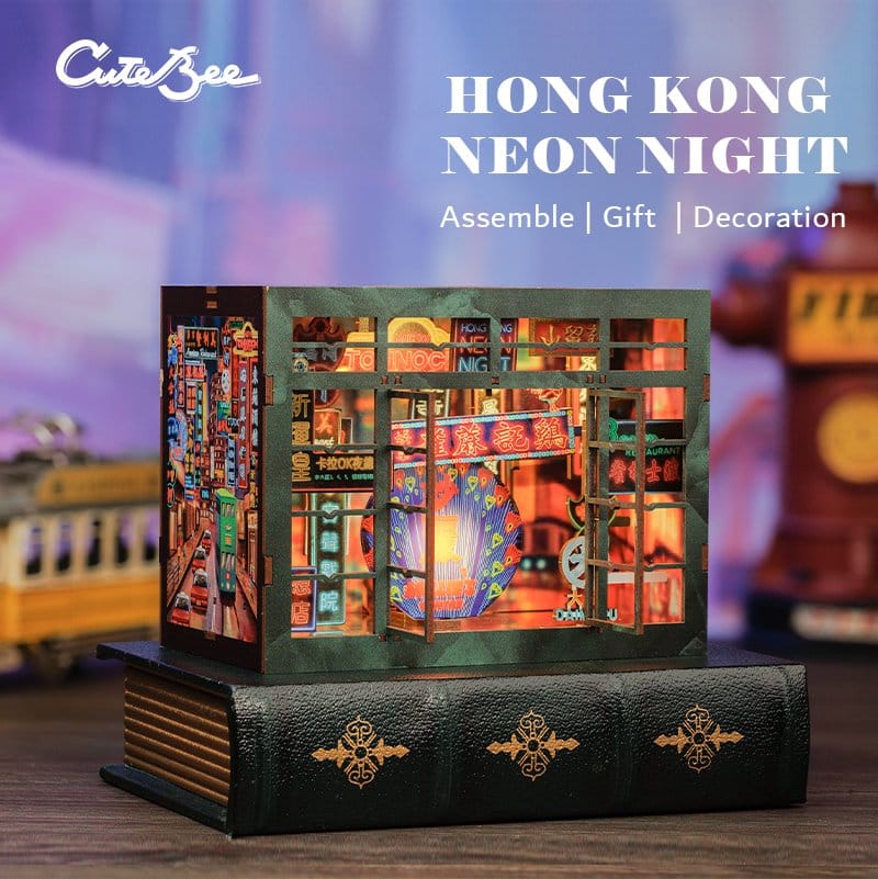 Book Nook Hong Kong Neon Light CuteBee