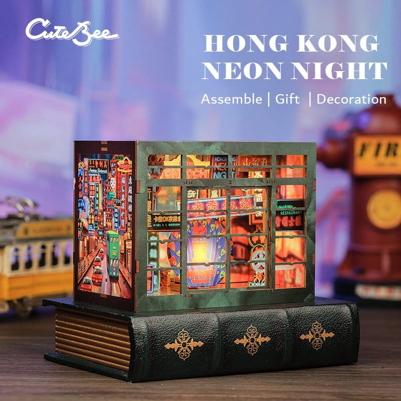 Book Nook Hong Kong Neon Light CuteBee