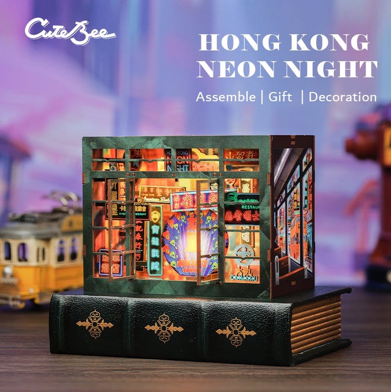 Book Nook Hong Kong Neon Light CuteBee