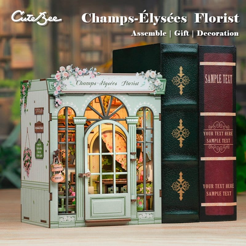 Miniature House Model Kit Champs Élysées Florist CuteBee
