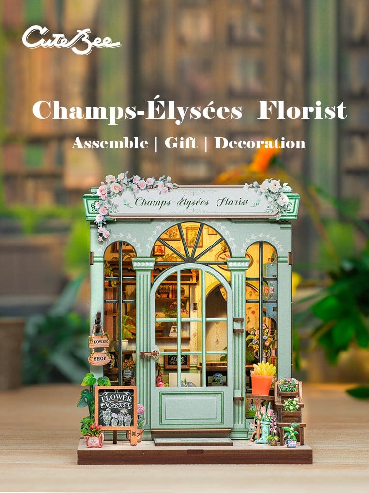 Miniature House Model Kit Champs Élysées Florist CuteBee
