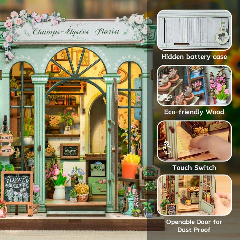Miniature House Model Kit Champs Élysées Florist CuteBee