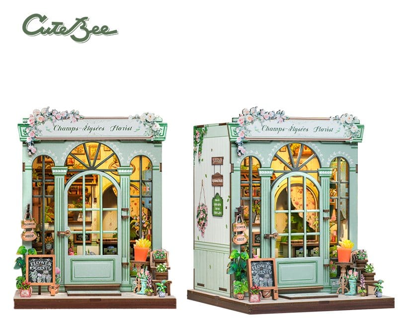 Miniature House Model Kit Champs Élysées Florist CuteBee
