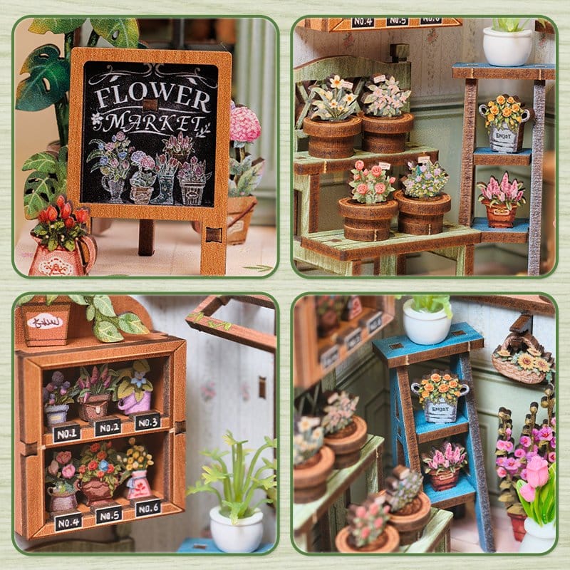 Miniature House Model Kit Champs Élysées Florist CuteBee