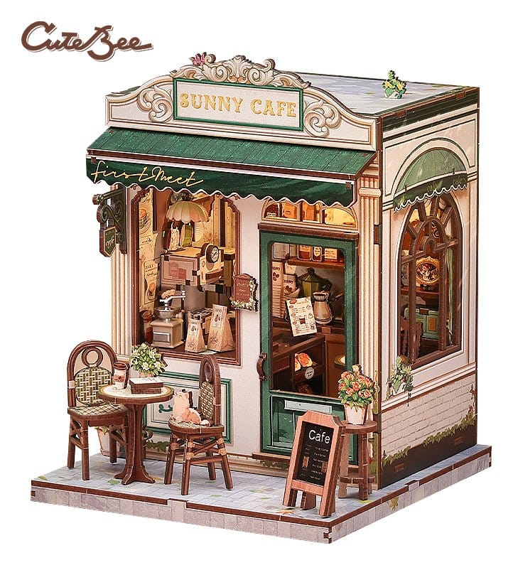 Miniature House Model Kit Sunny Cafe CuteBee