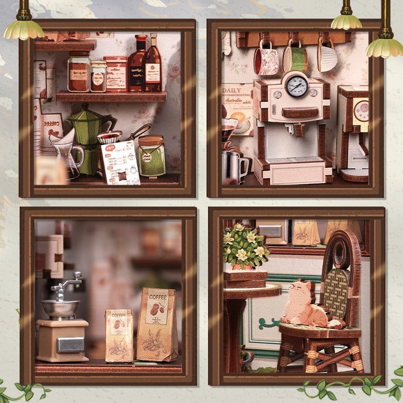 Miniature House Model Kit Sunny Cafe CuteBee