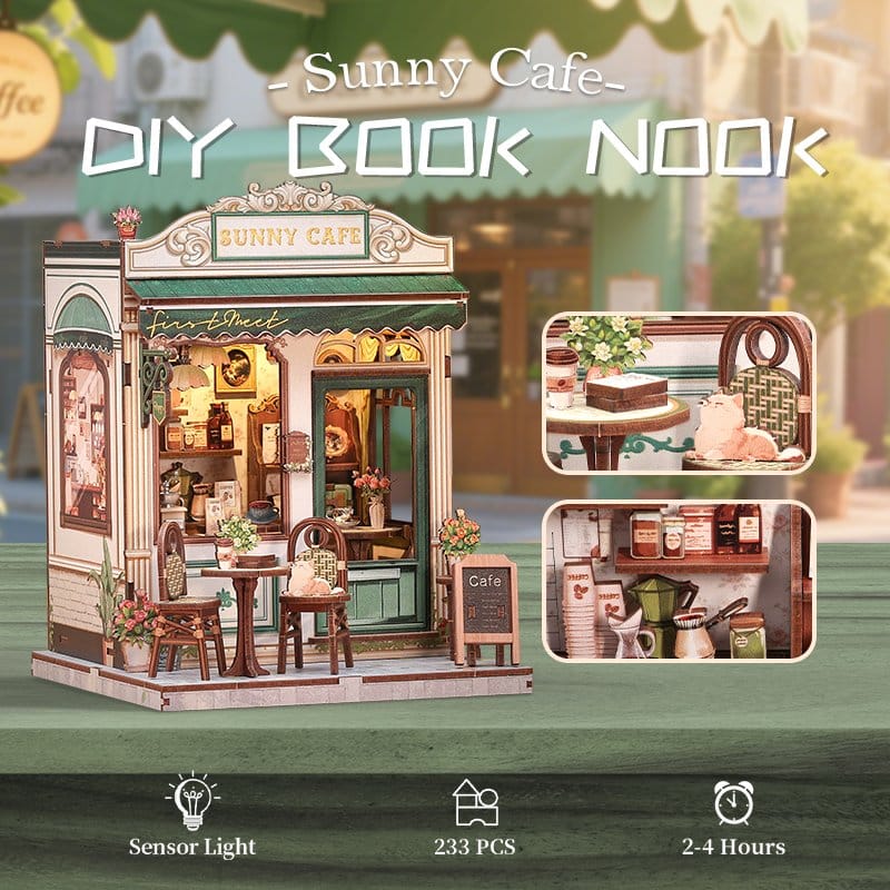 Miniature House Model Kit Sunny Cafe CuteBee