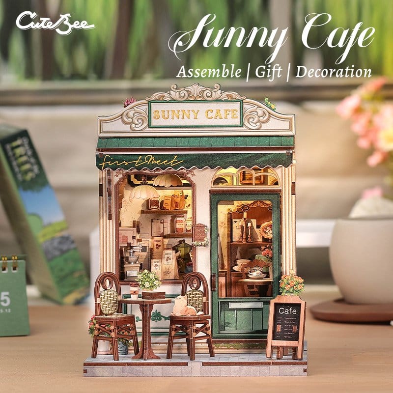 Miniature House Model Kit Sunny Cafe CuteBee