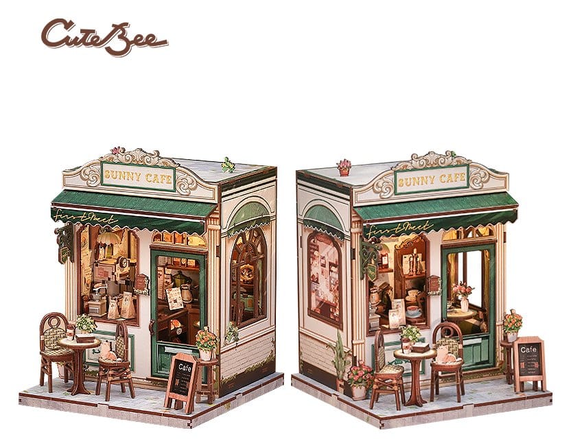 Miniature House Model Kit Sunny Cafe CuteBee