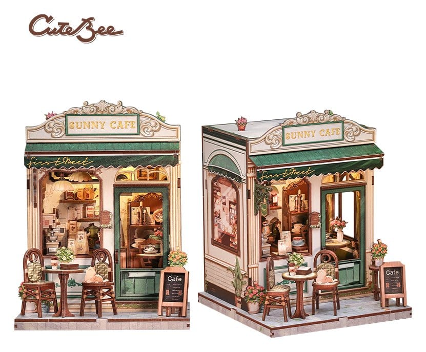 Miniature House Model Kit Sunny Cafe CuteBee