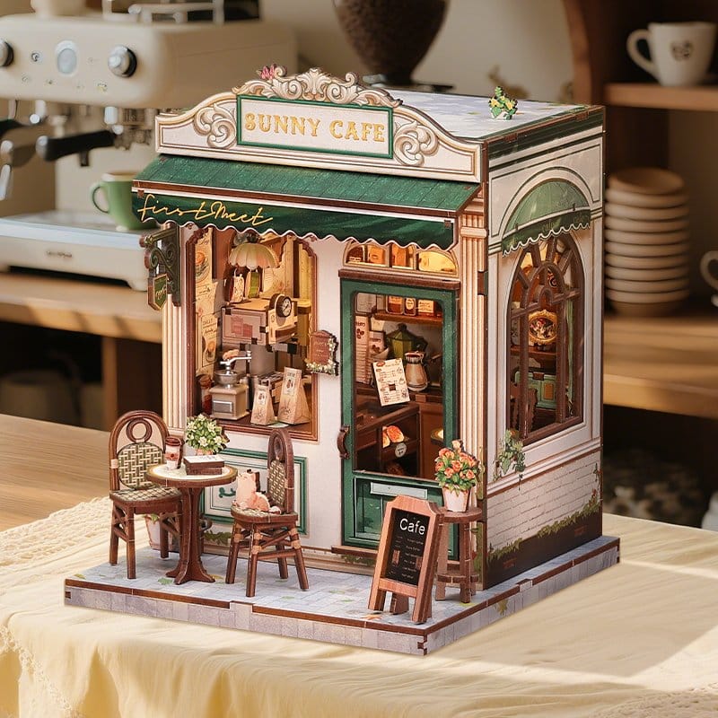 Miniature House Model Kit Sunny Cafe CuteBee