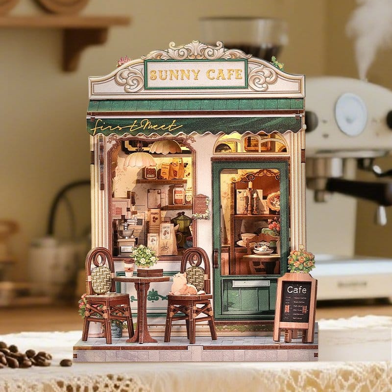 Miniature House Model Kit Sunny Cafe CuteBee